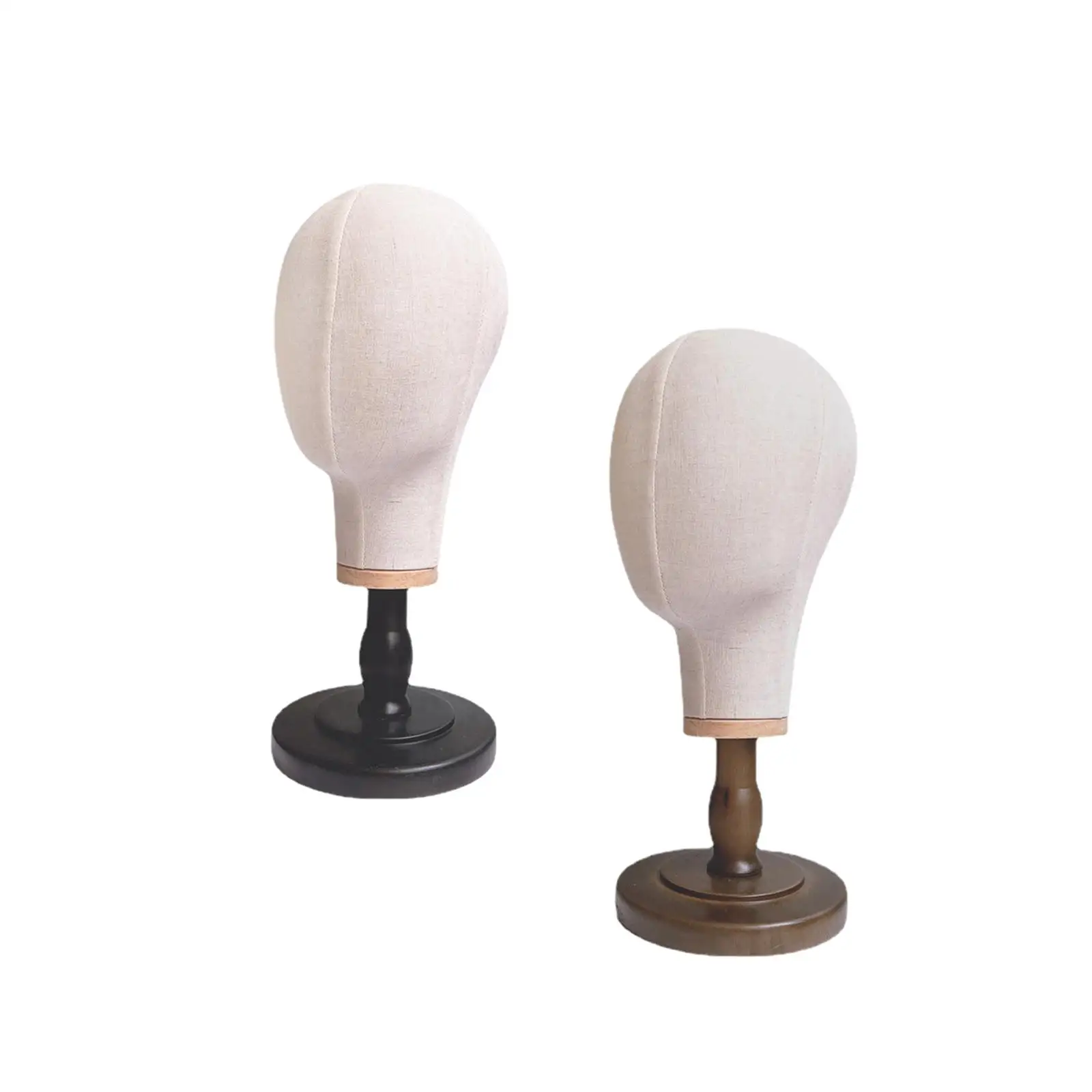 Modello di testa di manichino Modello comestico Testa di blocco di tela per cuffie Cappello Parrucca