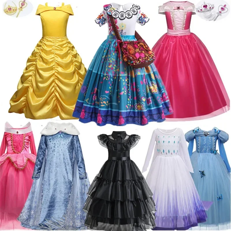 Movie Events Costume for Girls Party Dress Fantasia Kids Princess Cosplay Dresses Halloween Carnival Disfraz Dress Up