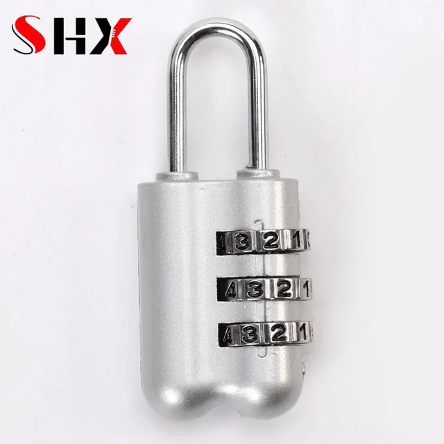 Aluminum Alloy Mini 3 Digits Number Password Code Lock Combination Padlock