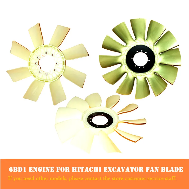 

For HITACHI ZX ZAX 200-1-2 -3 SUMITOMO SH 200 Fan Blade ISUZU 6BD1 Engine Fan Blade high quality durable excavator accessories