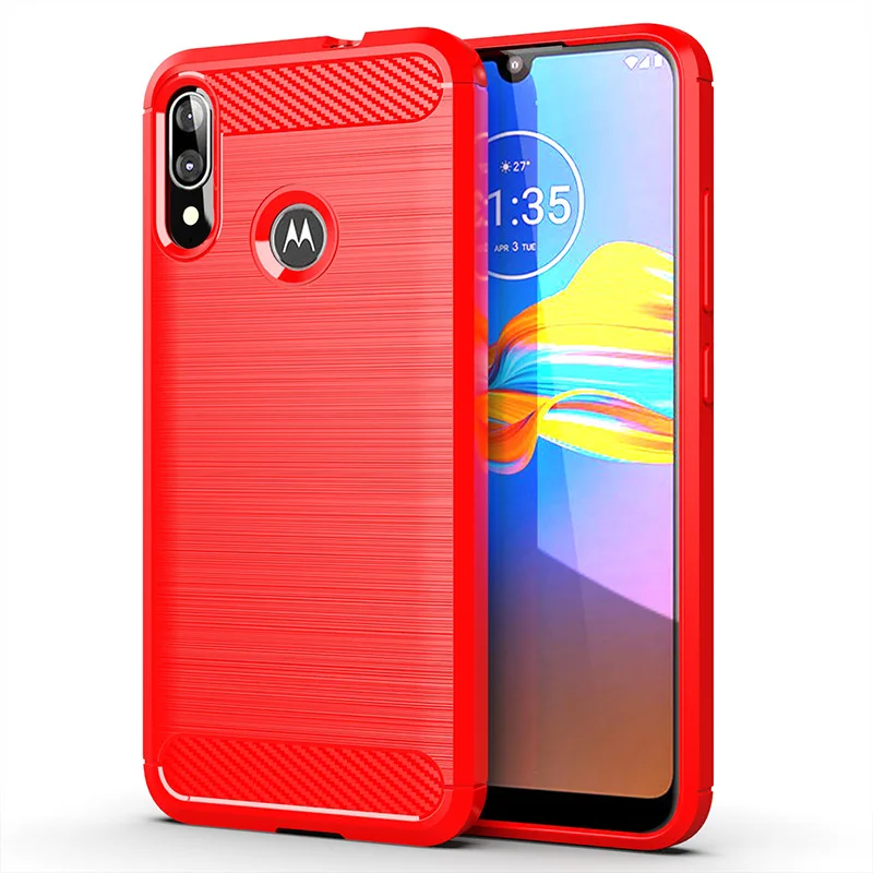 Premium Shockproof Silicone Case - Full Protective Soft Cover with Luxury Carbon Fiber Design