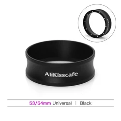 Magnetic Coffee Dosing Ring Funnel - Premium Barista Espresso Tool (53 - 54mm Black)