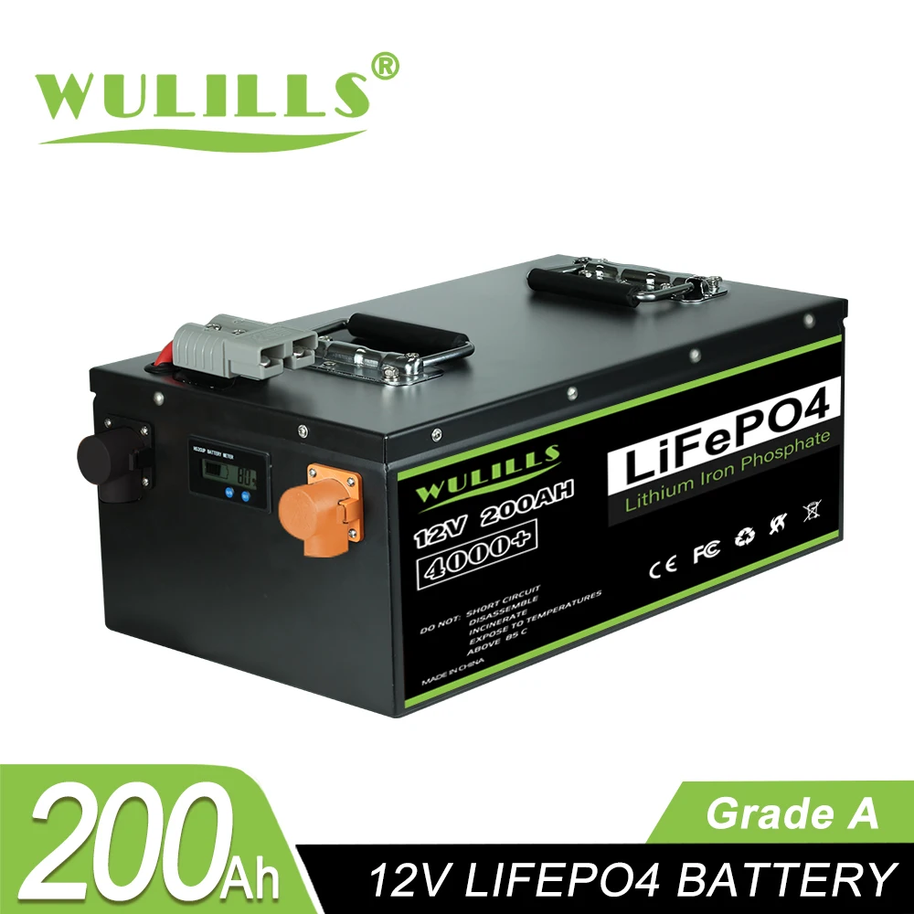 12V 200Ah 400Ah LiFePO4 Battery Built-in BMS Lithium Battery for Replacing  Most of Backup Power Home Energy Storage and Off-Grid - AliExpress