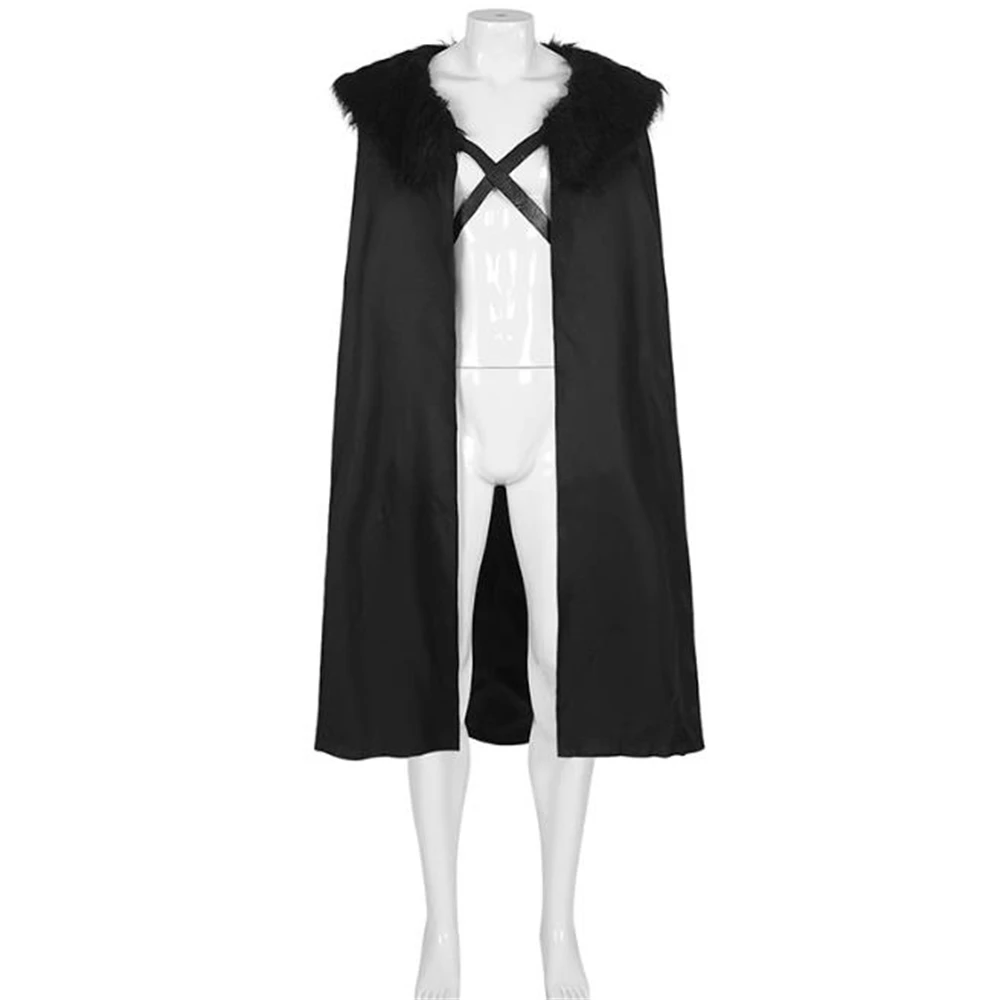 Description Picture 3 of itemHalloween Men Coat Retro Steampunk Cloak Cape Coat Dress Up Clothing Party Robe Male Black Long Outerwear