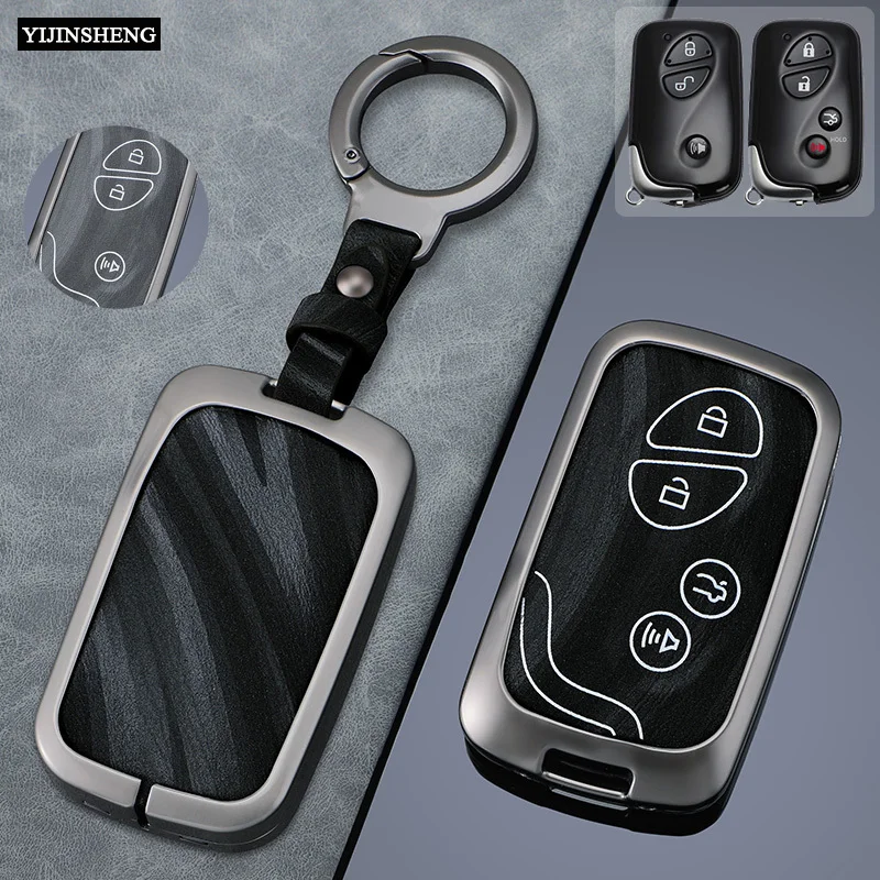 Ontto Car Key Case Key Cover Fits Lexus CT200H GX400 GX460 IS250 IS300C RX270 ES240 ES350 LS460 GS300 450H 460H Key Fob TPU Protective Case Key Case Key Box, Gray