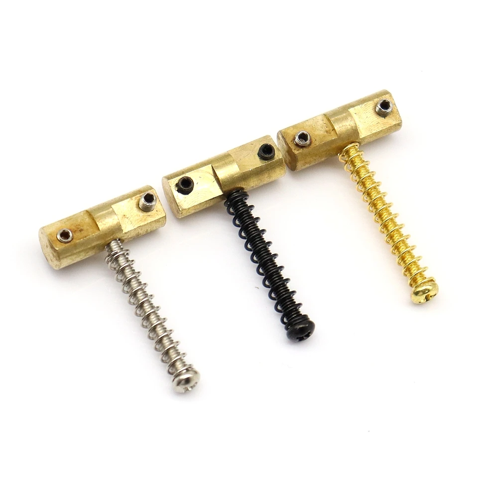 

1 Set TL Guitar Bridge Saddles Vintage Brass Compensated Saddles for Tele Style Guitar Part