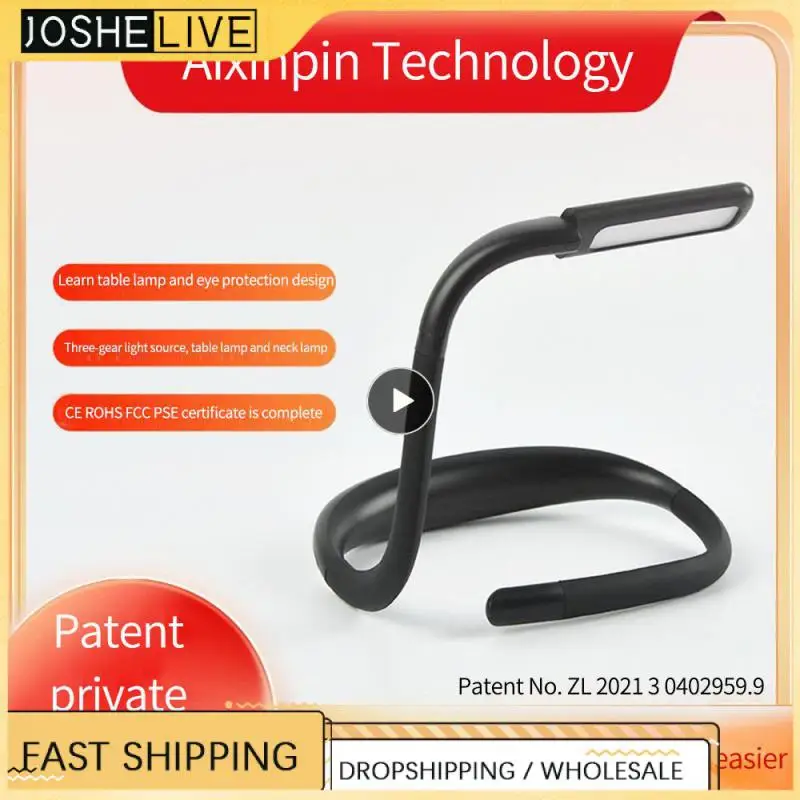 

Dimmable Handsfree LED Neck Light Flexible Hug Light Book Reading Lamp Hug Light Novelty Reading Lamp Night Light Flashlight