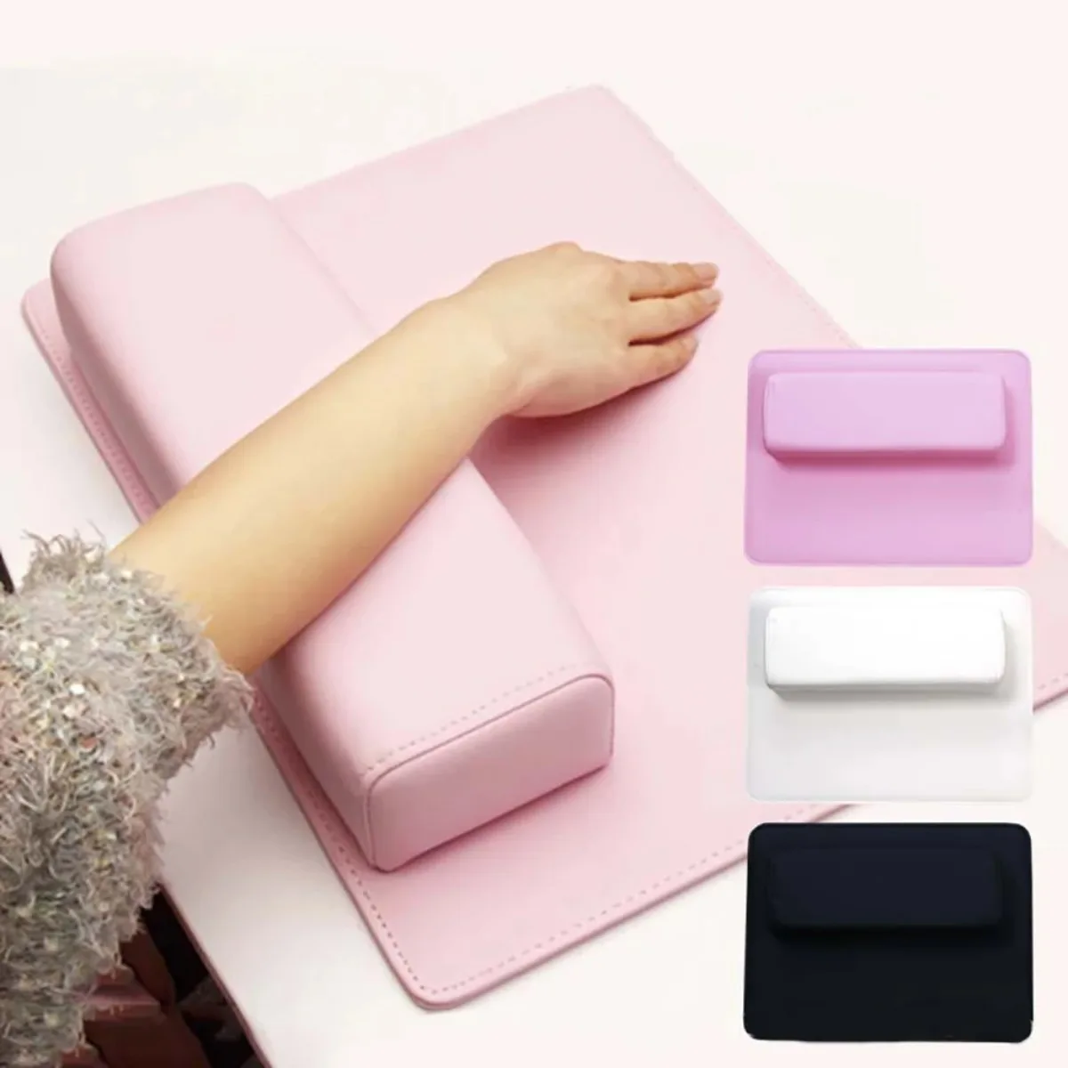 1pc Hand Rest for Nails Soft PU Leather Manicure Rectangle Nail Arm Hand Rest Pillow Holder Salon Nail Art Accessories Supplies nail art hand pillow nail arm rest nail hand rest