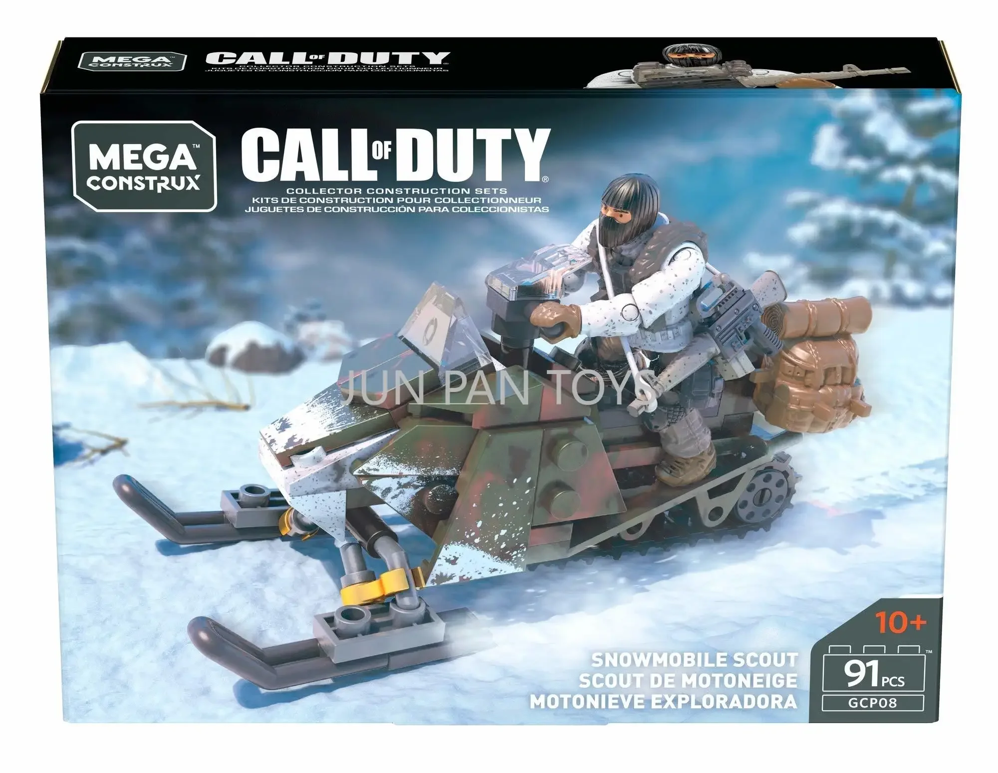 thumbnail image 1 of Figuras de colección de Mega Bloks Construx Call of Duty Jungle Troopers Snowmobile Scout Personajes de juegos clásicos Juguetes para niños, 1 of 5