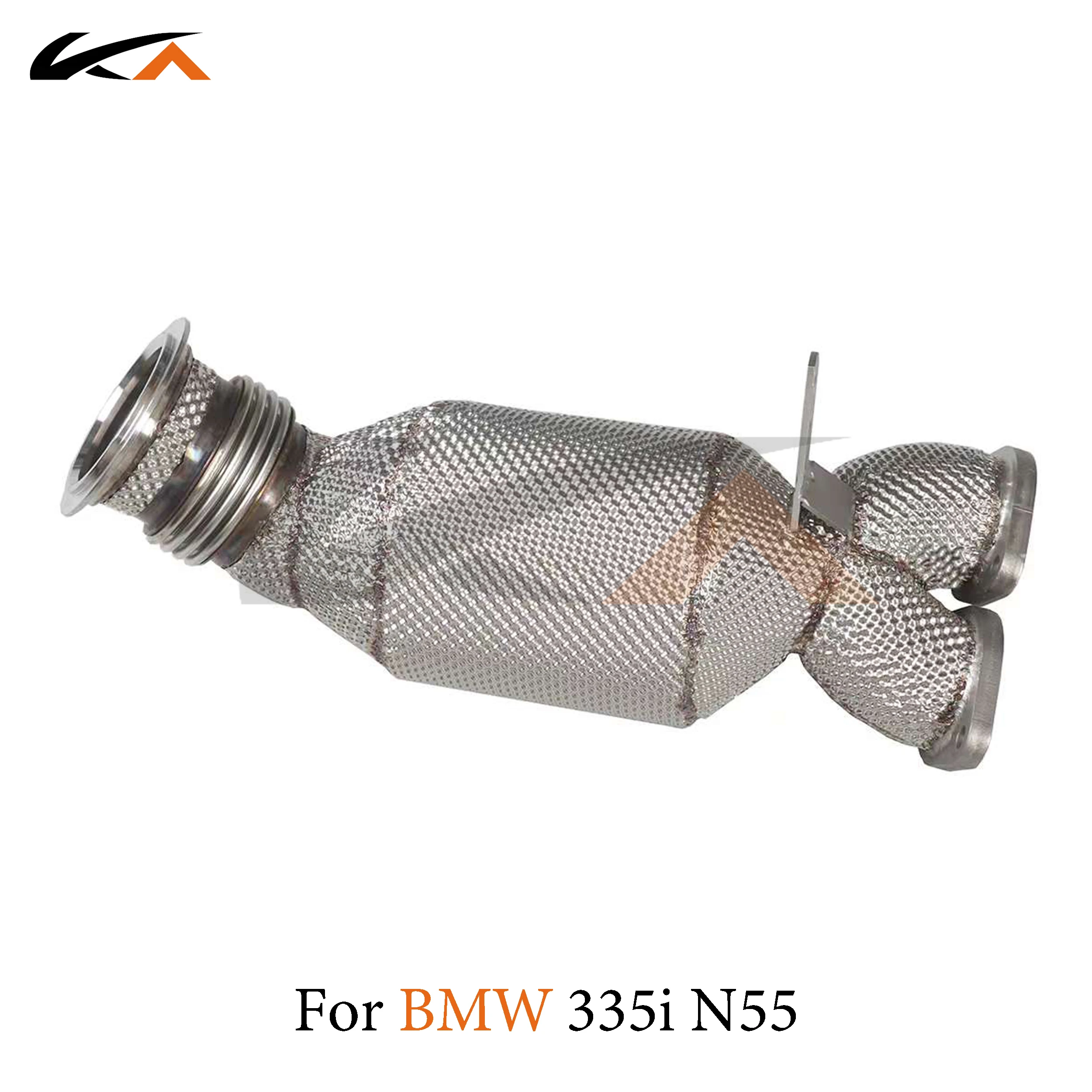 KA 튜닝 다운파이프 배기 스테인리스 스틸 헤더, BMW 335i e92 n55 3.0t 성능 자동차 부품, 열 차폐 촉매 작용