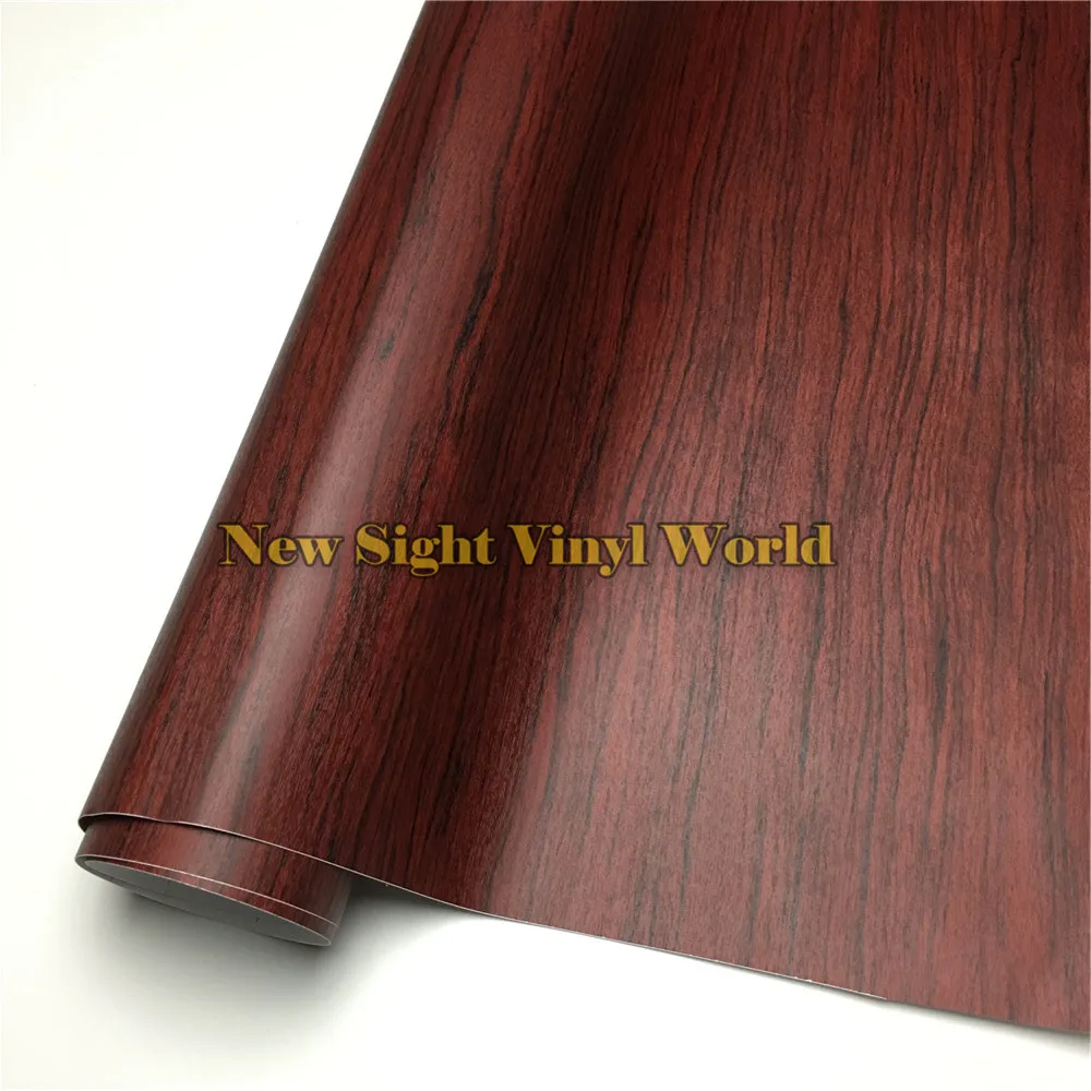 

Rosewood Wood Vinyl Wrap Film Sticker Wood PVC Film For Floor Furniture Car Interier Size:1.24X50m/Roll(4ft X 165ft)
