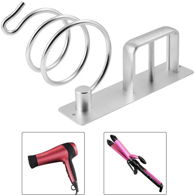 Hair Dryer Holder Organized Rack Wall Mounted Hair Straightener stand Bathroom Shelf Storage Shelves Accessories