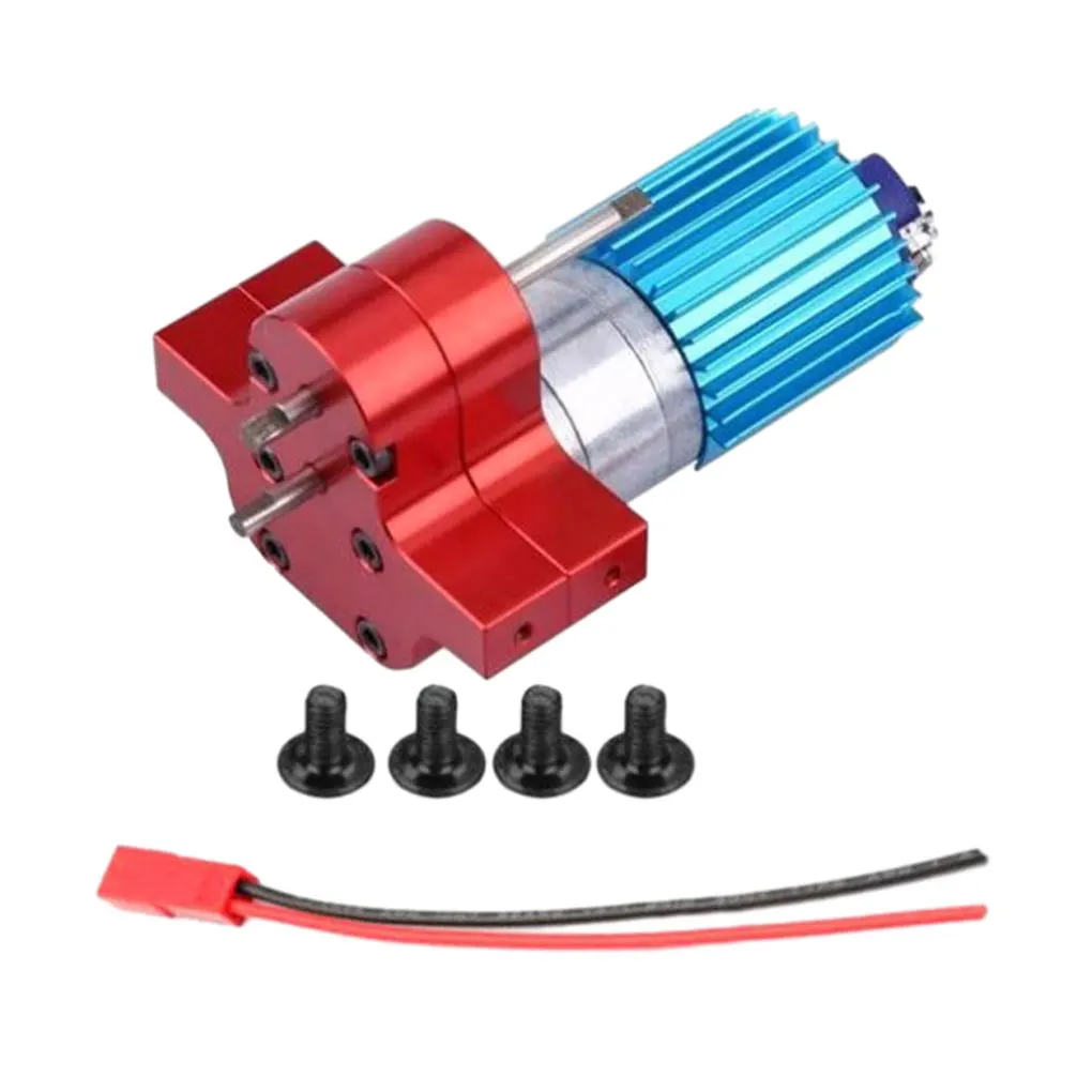 

RCGOFFLOW Metal Transfer Gear Box 370 Brush Motor with Drive Shaft for WPL C14 C24 B24 B36 MN D90 MN99S RC Car Upgrade Parts