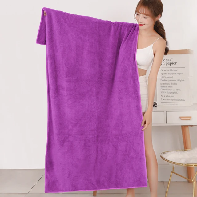 180x200cm Large thick microfiber bath towel absorbent quick-drying multifunctional swimming fitness sports beauty salon towel