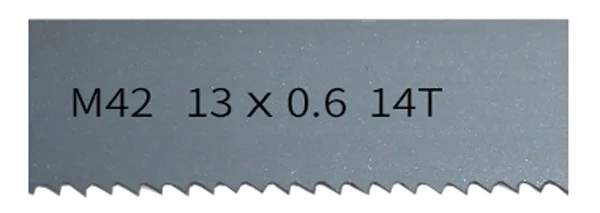 Enhanced Bi-Metal Band Saw Blades - 13mm Wide × 0.6mm Thick × 6 TPI for Hardwood and Soft Metal Cutting