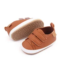 Rubber Sole Baby Shoes Kids Sneakers Baby Girl Boy Solid Color Kids Shoes Socks Infant Toddler Non Slip Sports Shoes 4