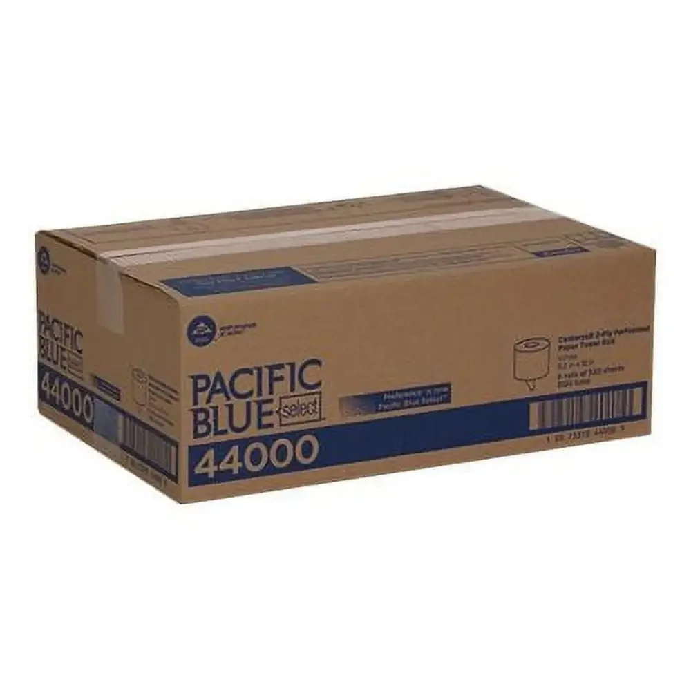 Embossed 2-Ply Hand Towels Blue Color 520 Sheets/Roll 6 Rolls/Carton