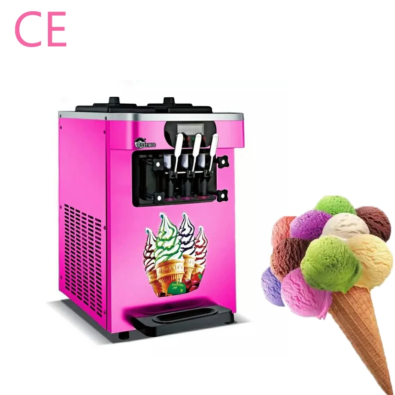 

Desktop Soft Ice Cream Machine Is Small And Convenient To Carry