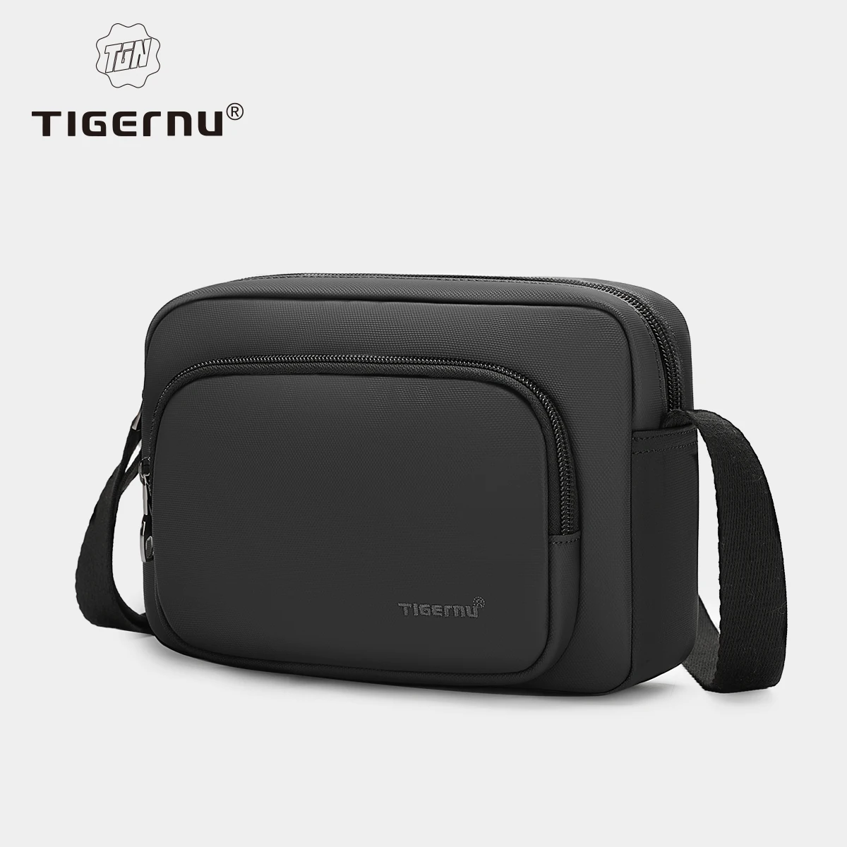  Tigernu New 0.2KG Light Weight Fashion Men Shoulder Bag High Quality Waterproof Male Mini Bags Messenger Bags For Men For Women 