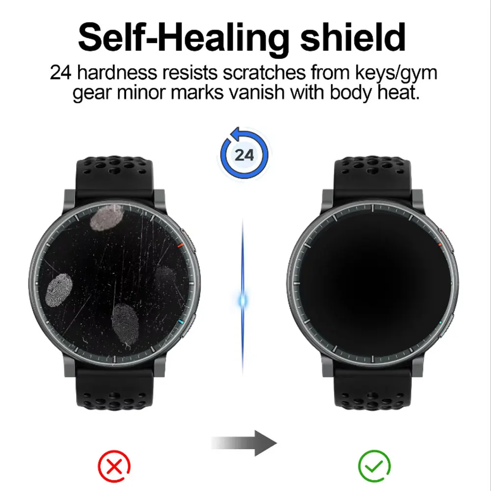 Ultra-HD Full-Coverage 3D Curved Screen Protector for Smartwatch - Durable Protective Film Accessories (Not Glass)