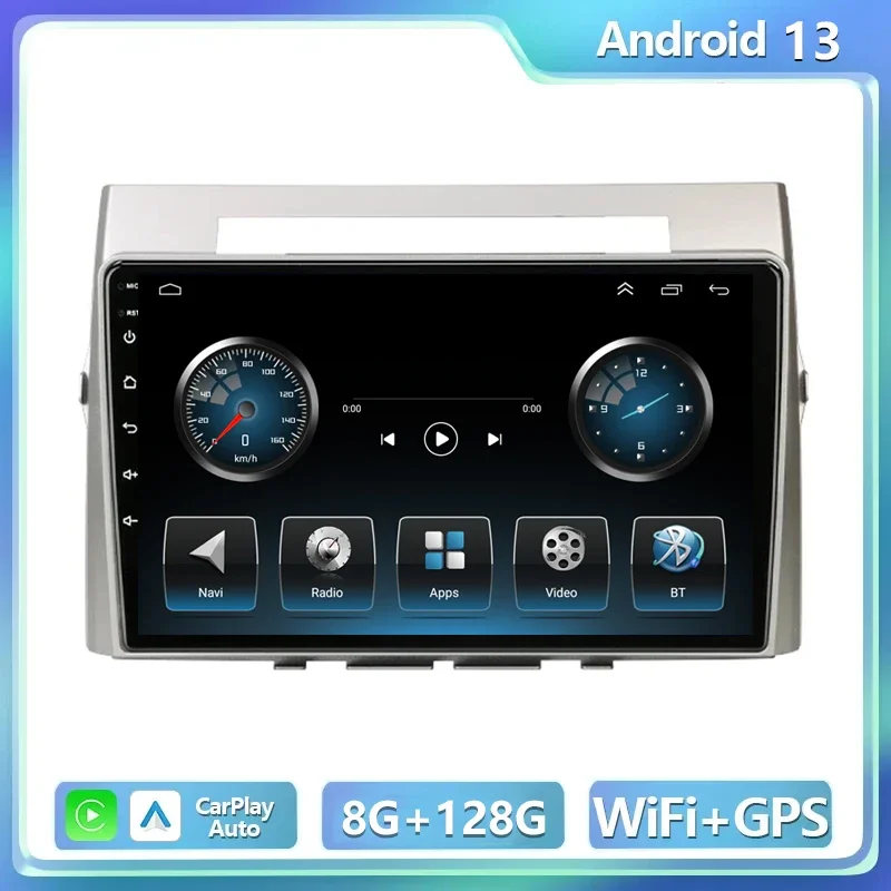 4G Android 13 Autoradio Per Toyota Corolla Verso Ar10 2004-2009 Lettore Multimediale 2Din Carplay Stereo Gps Head Unit Audio 9 "Pollici
