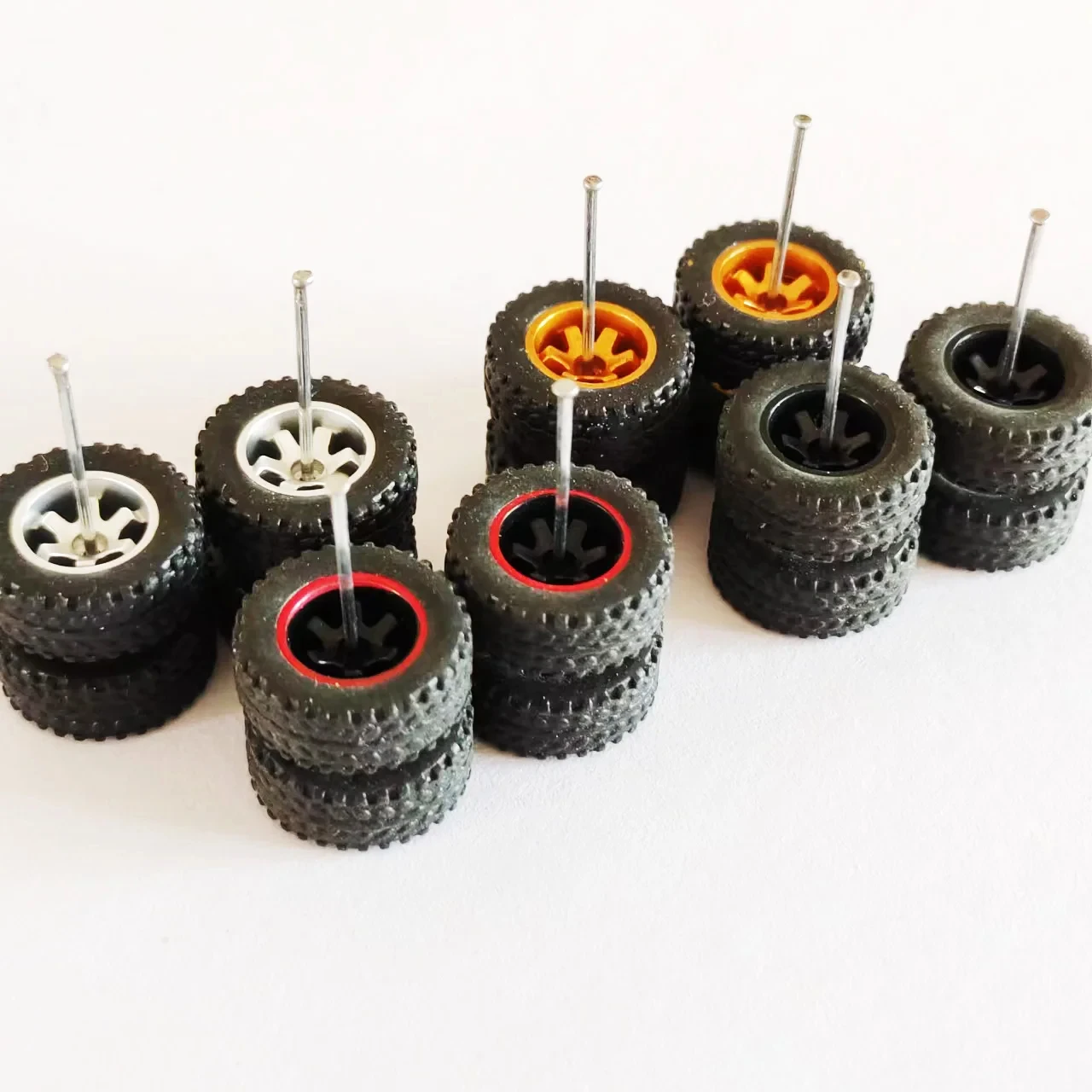 40pcs20Sets164OffRoadWheels14mmTiresTyreSparePartsforMini