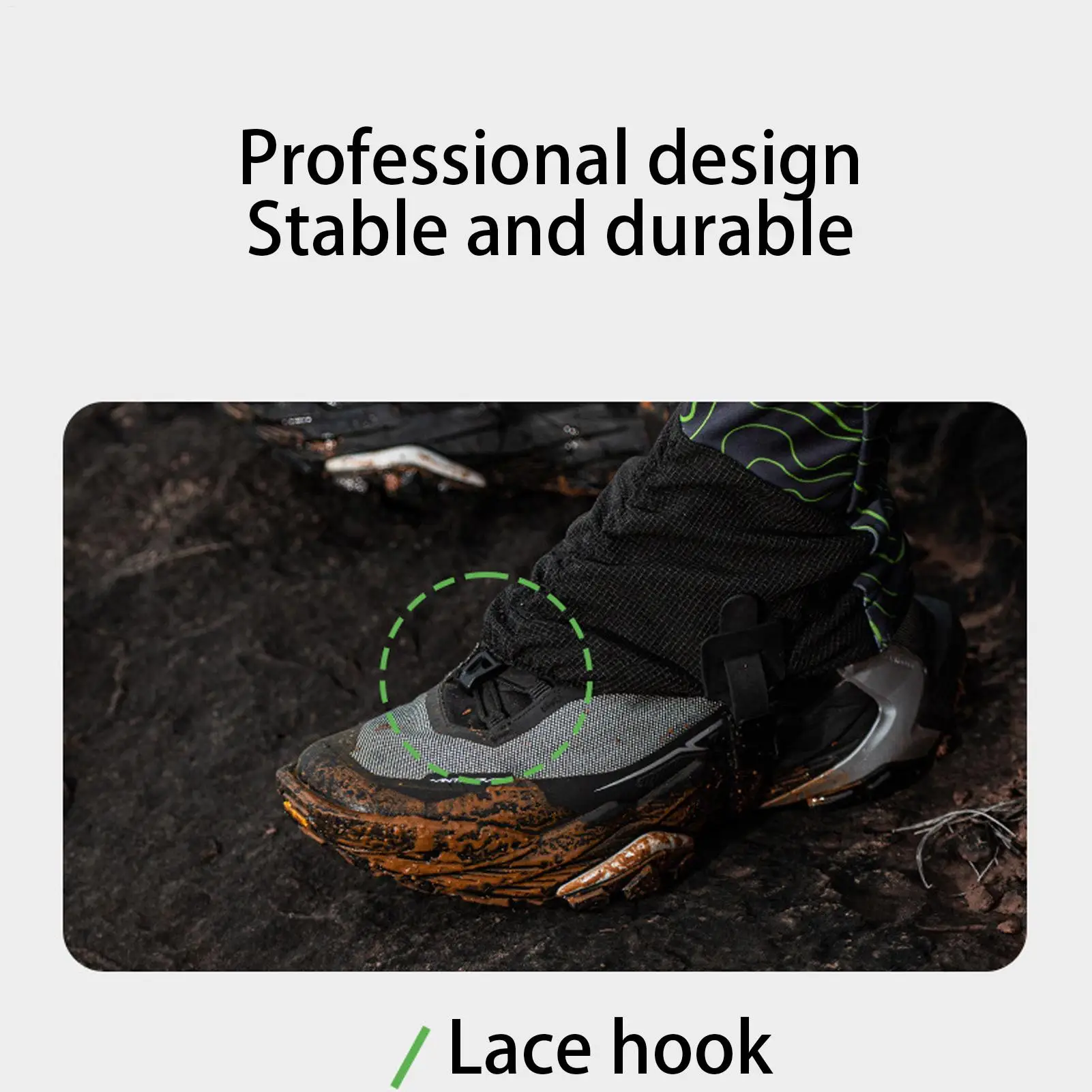 Boot Gaiters Sandproof Breathable Protector 1 Pair Snow Legging Gaiters For Mountaineering Desert Running Camping Outdoor Travel