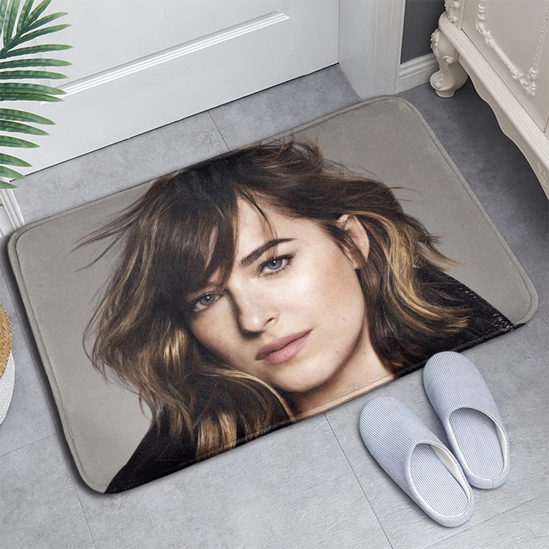 

Напольный коврик Dakota Johnson, коврик для ванной, кухни, пляжа, фланелевый губчатый тканевый 3D набивной декоративный коврик для спальни