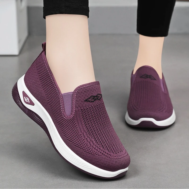 women's shoes, solid color soft women's single shoes, casual sneaker, Lightweight and comfortable shoes woman 2026