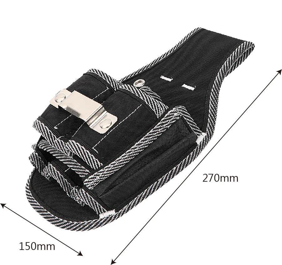 NICEYARD Drill Screwdriver Utility Kit Holder Drill Hammer Storage Waist Pocket Tool Belt Pouch Bag Carpenter Tool Bag 6