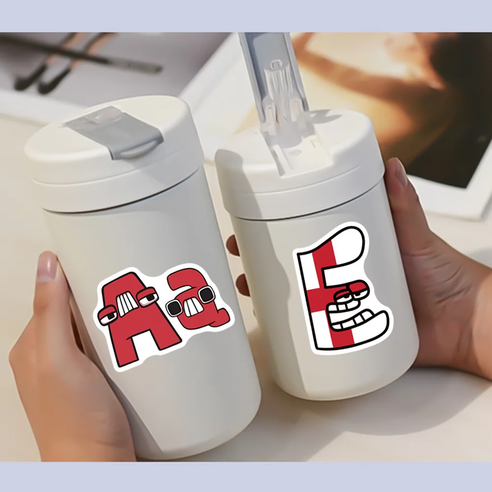 Alphabet Lore 62pcs Reusable Waterproof Adhesive Graffiti Stickers