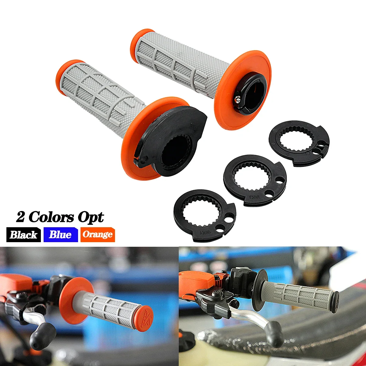 

For KTM Motorcycle NEW Handlebar Lock-on Grips SX SX-F EXC EXC-F XC XC-F XC-W TPI SIX DAYS 125-500 2008-2020 Enduro Dirt Bike