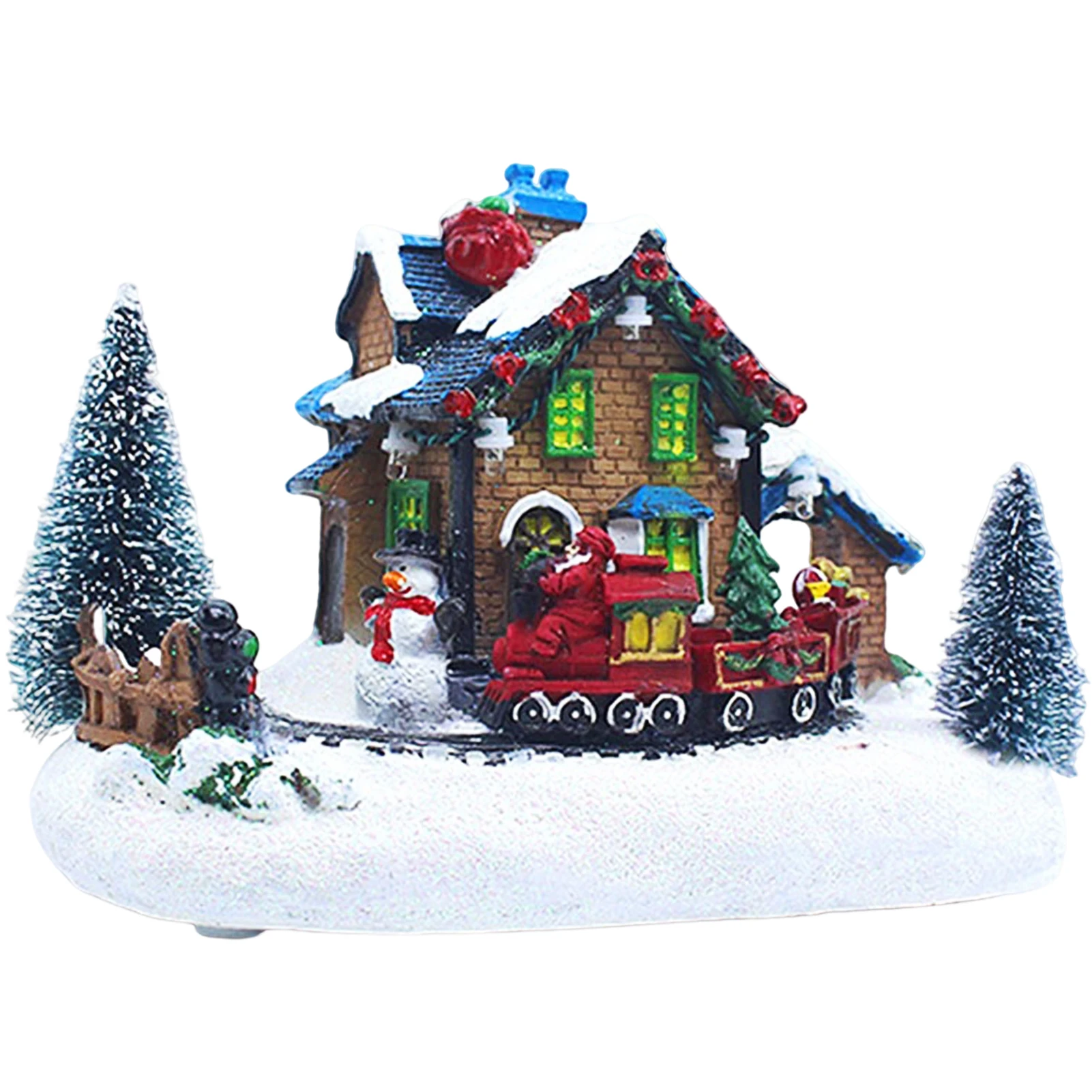 

Christmas LED Ornaments House ​Luminous Ornaments Bright Colors Gift for Christmas Birthday New Year