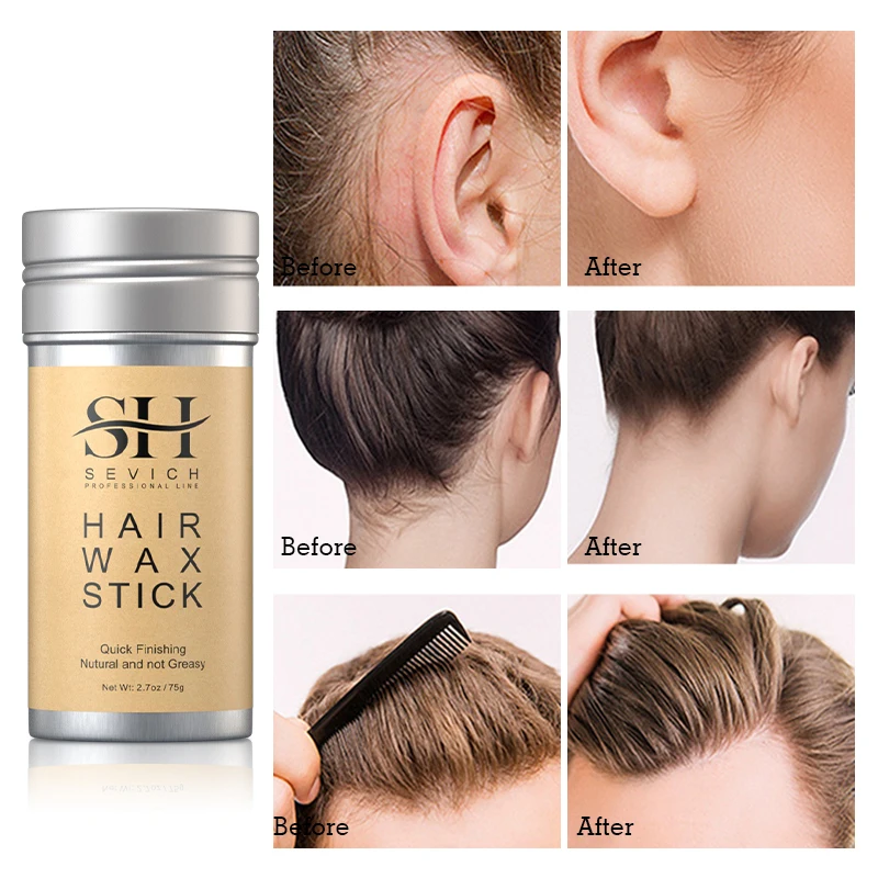 75g/15g Broken Hair Artifact Hair Wax Stick Gel Cream Styling Hair Frizz Fixed Fluffy Children Men Women Styling Wax Comb Kit 3