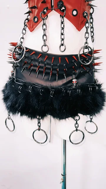 Gothic Tank Tops Punk Tank Tops halter topy2k clothes y2k crop top gothic clothes y2k top rivetTank Tops Skull top vintage tops 3