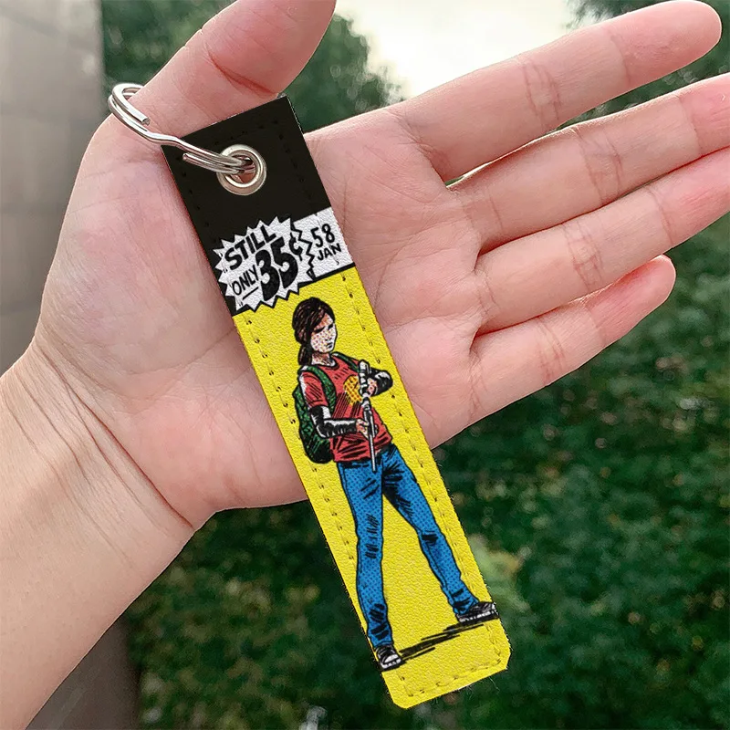 Game The Last Of Us Portachiavi Portachiavi Per Moto La Chiave Per Ellie Pu Key Fobs Portachiavi Con Cordino Chaveiros Friend Fans Gift