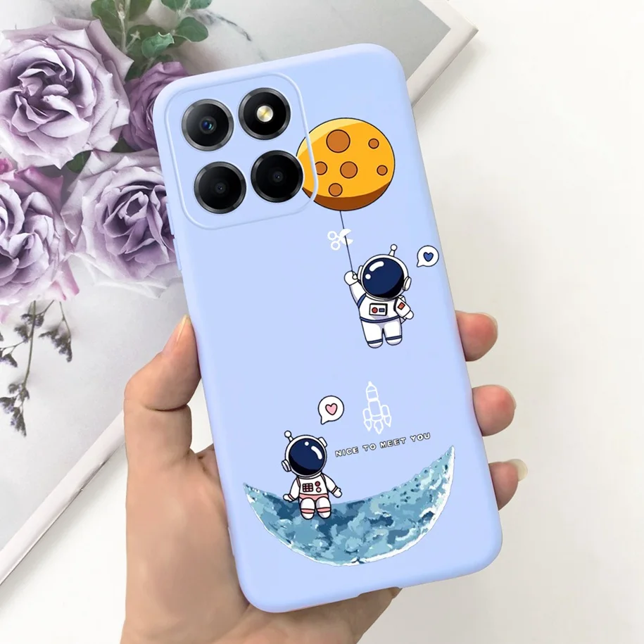 Cute Astronaut Soft Silicone Back Cover - Enhanced Protection