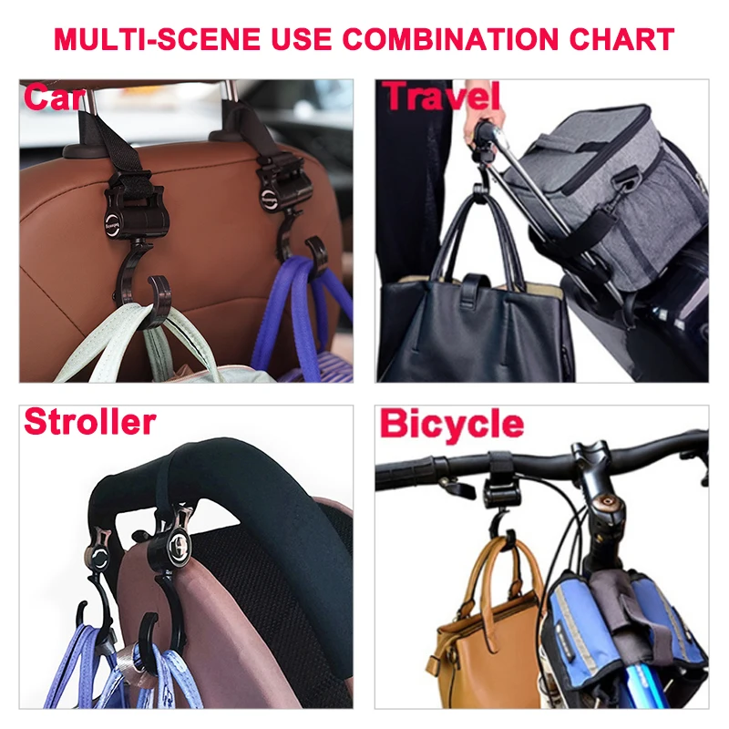 Pram Hook Baby Stroller Accessories Shopping Prop Multi Purpose Baby Stroller Hook Universal Shopping Cart Hooks stroller accessories stroller hooks