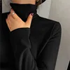 2025 Hot Fleece-Lined Slimming /Turtle Neck Top Women's Versatile Solid Color Long Sleeve T-Shirt Base Layer Autumn Winter 6