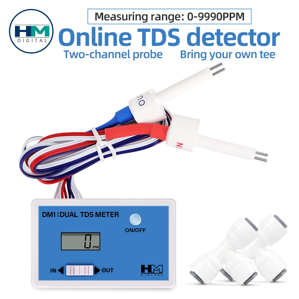 Digital Water Quality Tester Dual Probe for Tap Water Fish Tank