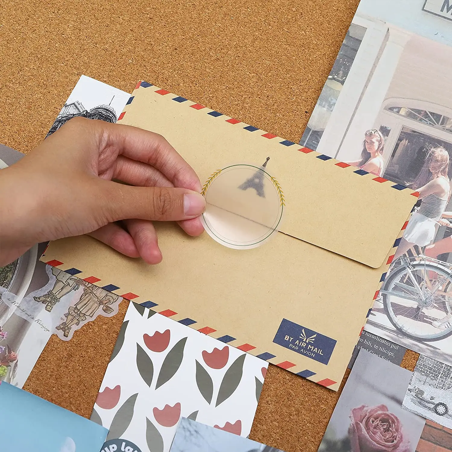 Phomemo-다목적 사각 셀프 접착 라벨 용지, Phomemo M110/M200 라벨 프린터 용지 롤