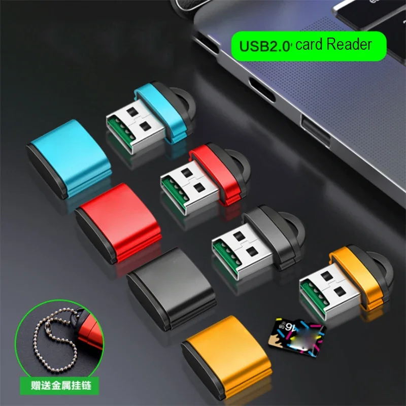 USB TF 카드 판독기에 대 한 1-6Pcs USB 2.0 미니 휴대 전화 메모리 카드 판독기 노트북 액세서리에 대 한 고속 USB 어댑터