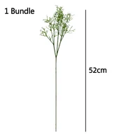 90Heads 52cm White Artificial Flowers Wedding DIY Bouquet Decoration Arrangement Plastic Babies Breath Fake Flower Home Decor 6