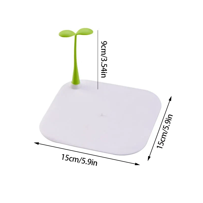 Sealing Cover Plugs Small Grass Sprouts Sewer Bean Sprouts Shape Deodorant Mat Silicone Anti-insect Anti-odor Floor Drain Cover Kitchen Bath