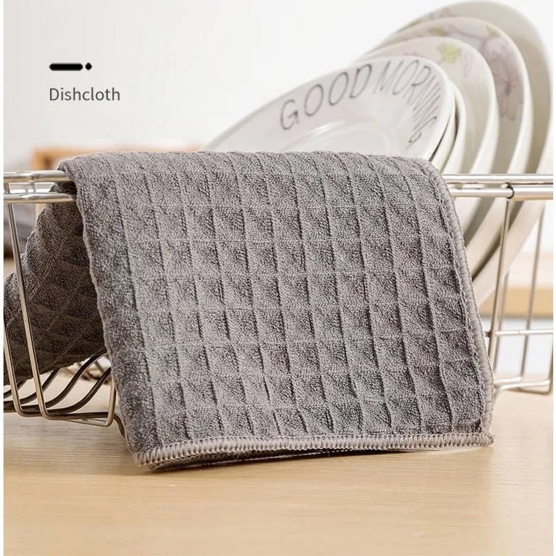 2PCS Kitchen Towels Soft and Super Absorbent Microfiber Dish