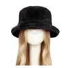 Winter Warm Bucket Hat Plush Hats For Women Solid Color Fisherman Hat Casual Shaggy Caps Bonnet Femme Hiver 6