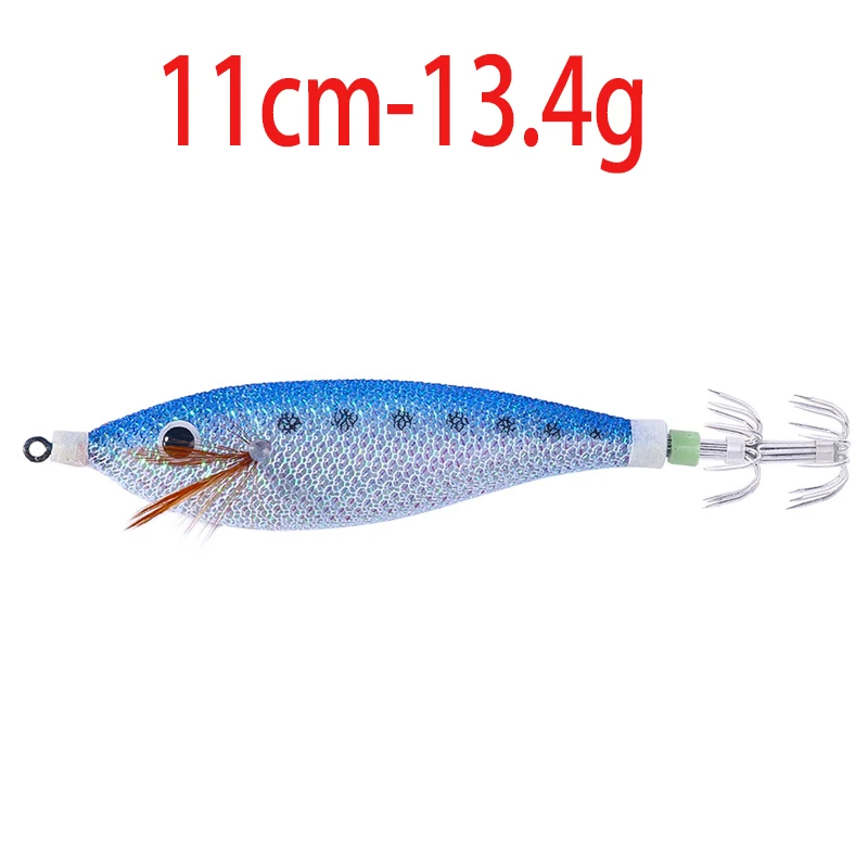 10 pièces lumineux calmar appât gabarit crochets hochet eau