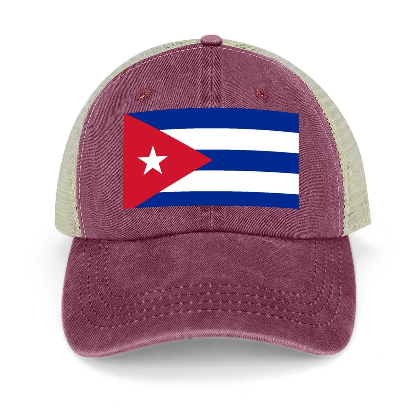 

Cuban flag of Cuba Cowboy Hat Rugby Sunhat sun hat Luxury Brand Elegant Women's Hats Men's