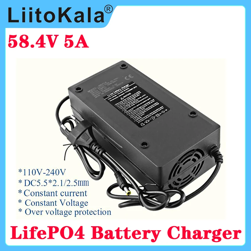 

LiitoKala 29.2V 10A Charger Smart Suitable For 8S 24V LiFePO4 Battery electric wheelchair battery Charger universal charger