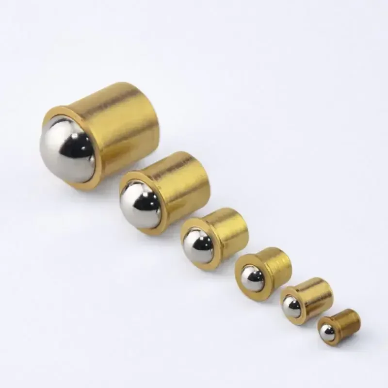 10PCS/Lot Brass Plated Closet Door Drive-in Ball Catch w/ Strike Plate, Ball Catch Door Hardware for Closet, Cabinet, защелка